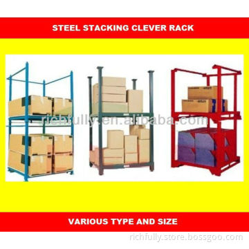 Professional Warehouse Storage Clever Folding Stacking Rack